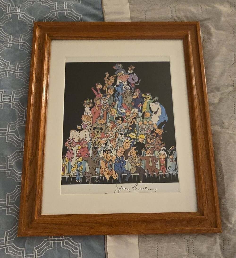 Hanna-Barbera Animation Art Signed Print Framed